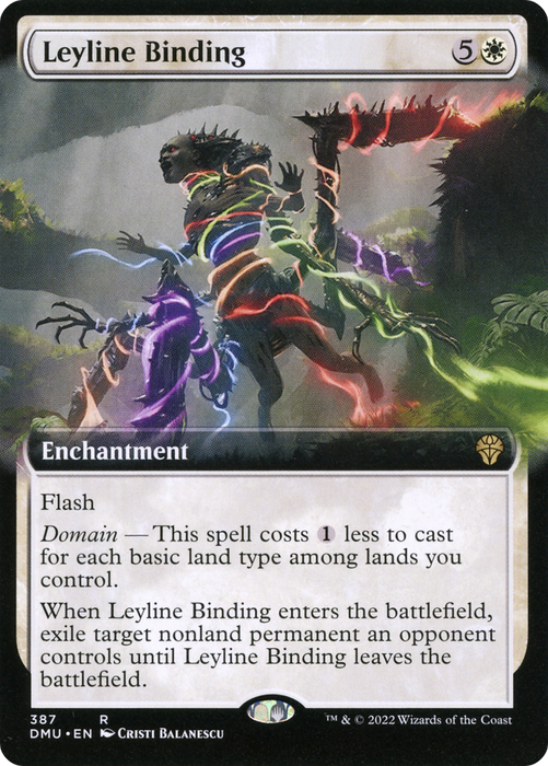 Leyline Binding (DMU-387) - rare: (Extended Art) - Foil