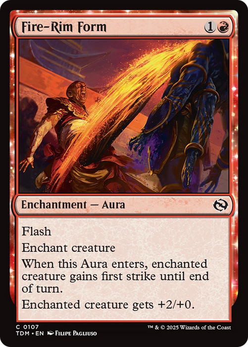 Fire-Rim Form (TDM-107) - common: (enchantment) - Foil