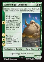 Summon: Fat Chocobo (FIN-202) - common: (enchantment) - Foil