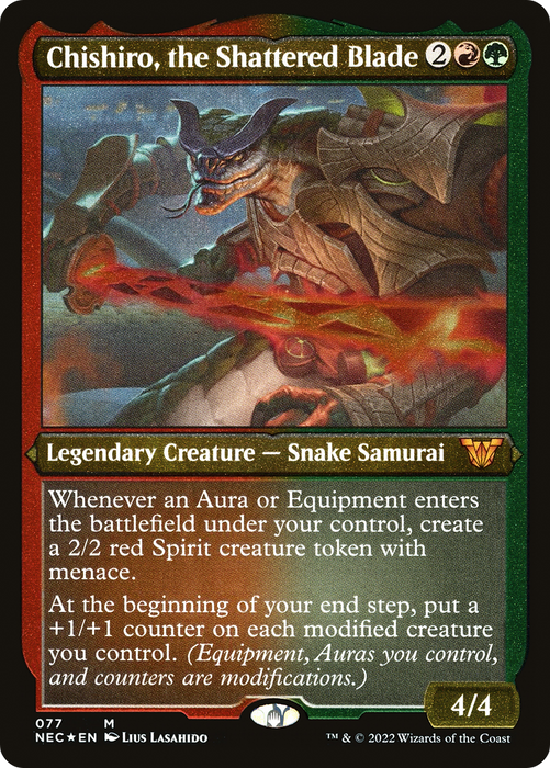 Chishiro, the Shattered Blade (NEC-077) - mythic - Etched Foil