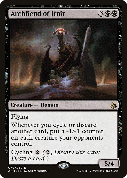 Archfiend of Ifnir (AKH-078) - rare - Foil