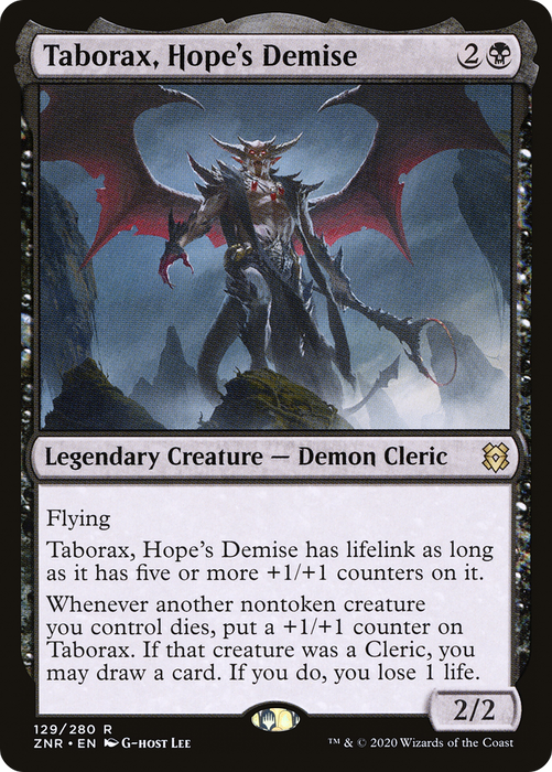 Taborax, Hope's Demise (ZNR-129) - rare - Foil