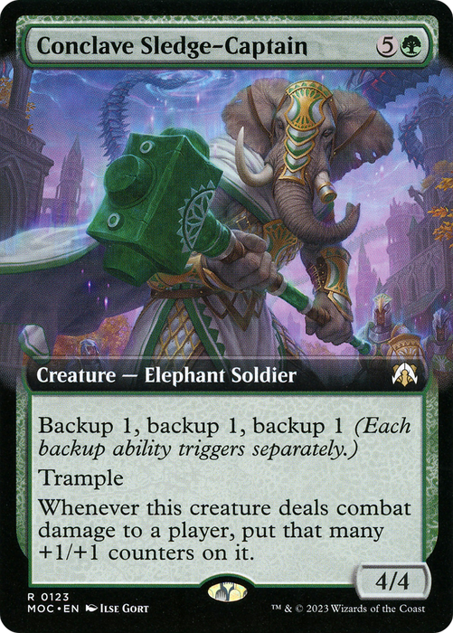 Conclave Sledge-Captain (MOC-123) - rare: (Extended Art)