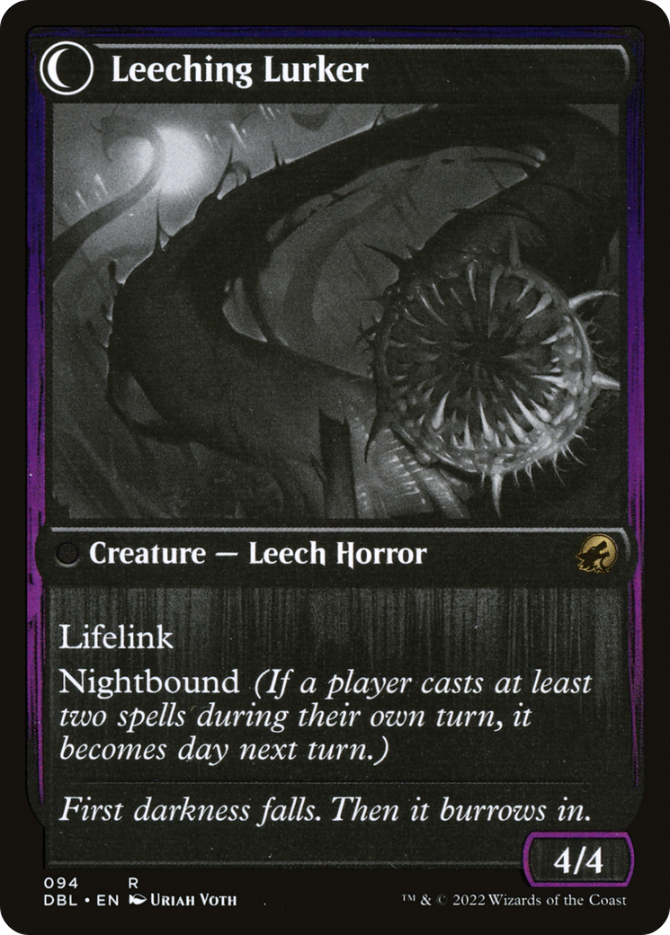 Curse of Leeches // Leeching Lurker (DBL-094) - rare: (Double Faced Transform) - Foil