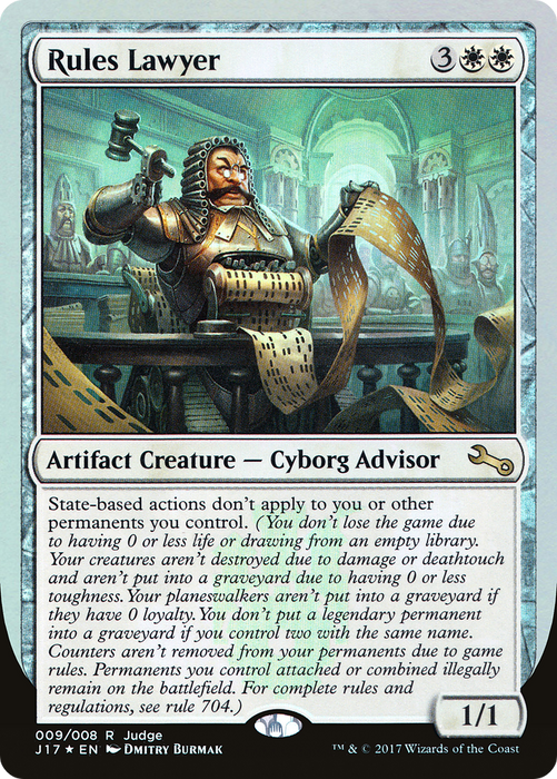 Rules Lawyer (JDG-009) - rare - Foil