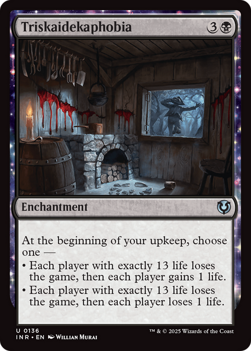 Triskaidekaphobia (INR-136) - uncommon: (enchantment) - Foil