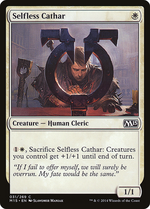 Selfless Cathar (M15-031) - common