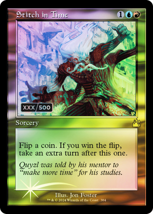 Stitch in Time (RVR-384Z) - rare - Foil