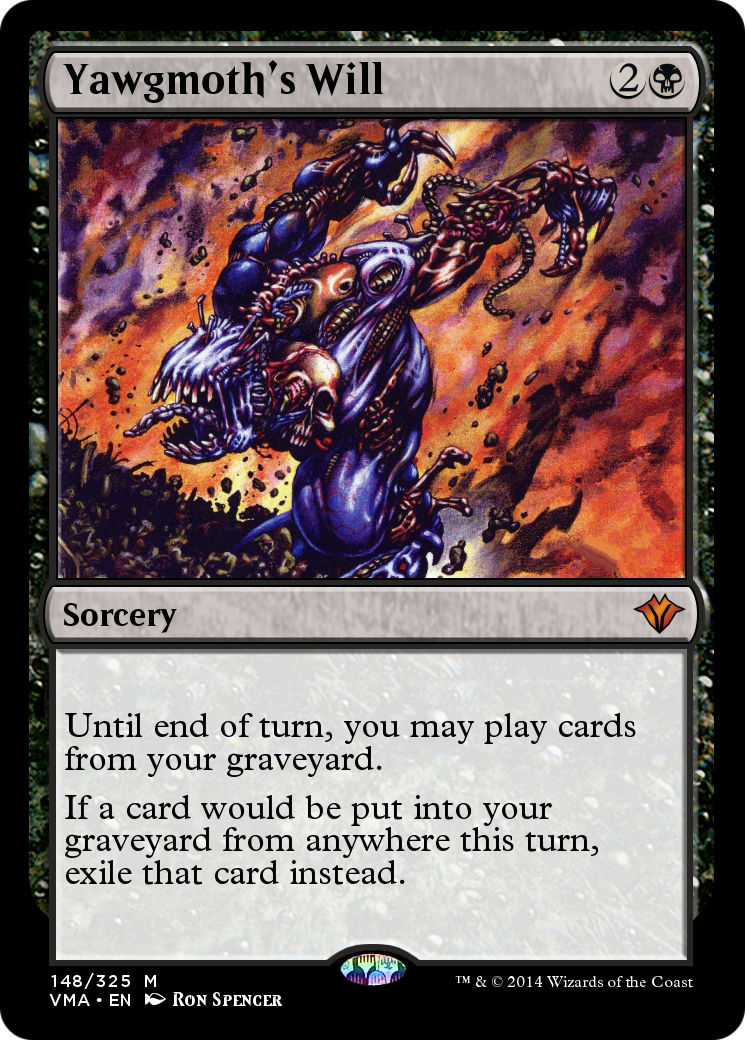 Yawgmoth's Will (VMA-148) - mythic - Foil