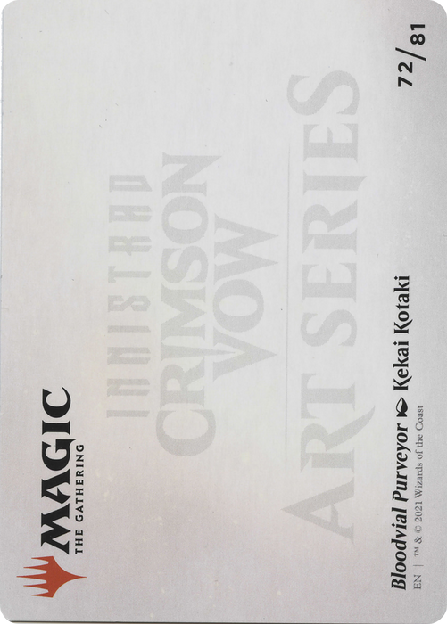 Bloodvial Purveyor // Bloodvial Purveyor (AVOW-072) - common (Borderless) - Foil