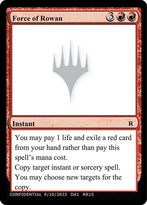 Force of Rowan (UNK-RR15) - rare