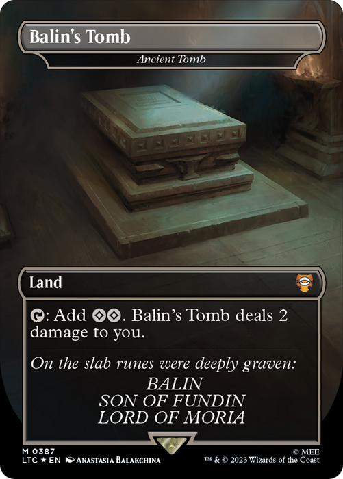 Ancient Tomb (LTC-387) - mythic / Balin's Tomb (Borderless) - Foil