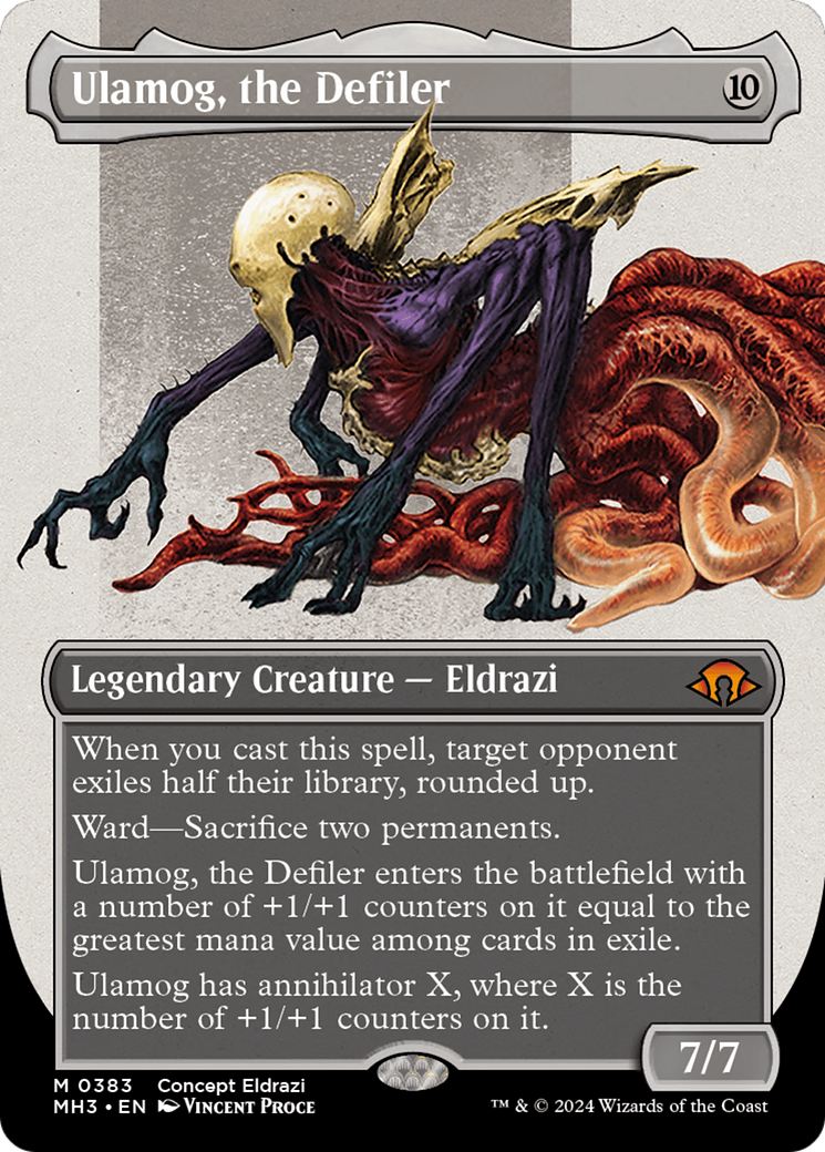 Ulamog, the Defiler (MH3-383) - mythic (Borderless) - Foil