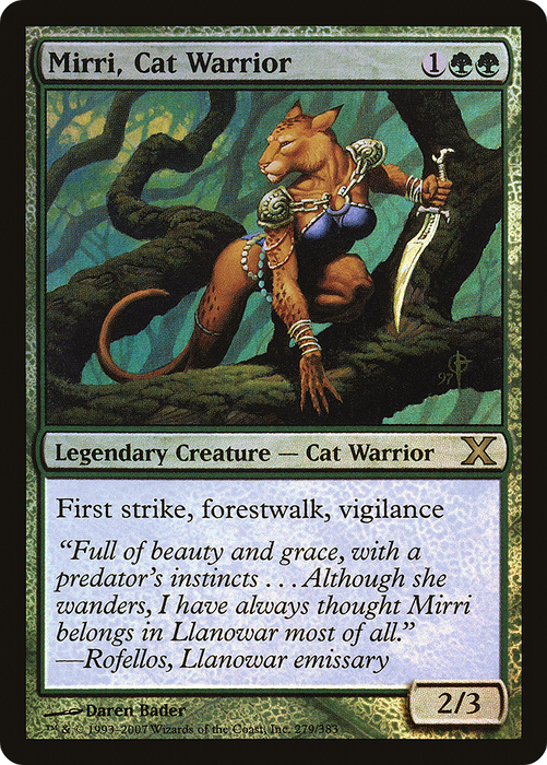 Mirri, Cat Warrior (10E-279★) - rare - Foil