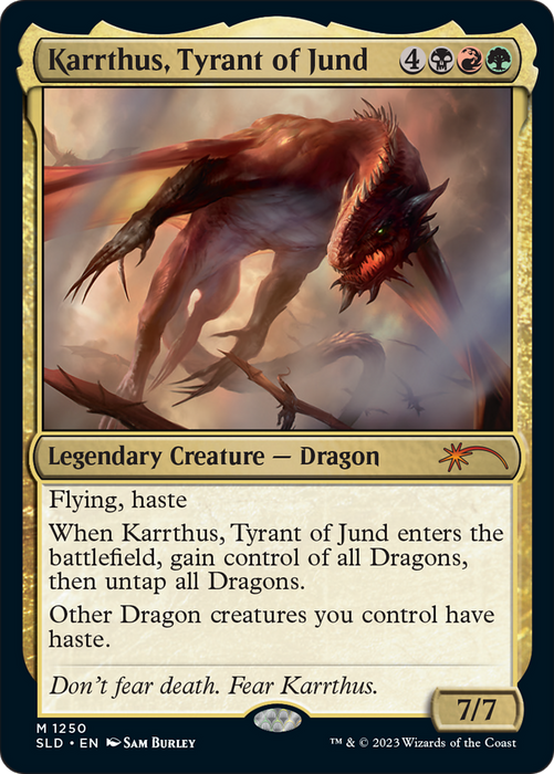 Karrthus, Tyrant of Jund (SLD-1250) - mythic - Foil
