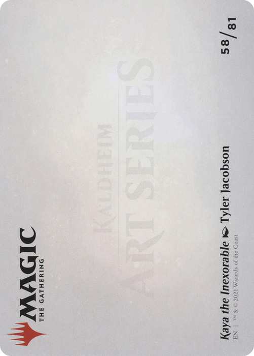 Kaya the Inexorable // Kaya the Inexorable (AKHM-058) - common (Borderless) - Foil