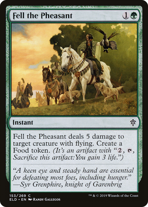 Fell the Pheasant (ELD-153) - common - Foil