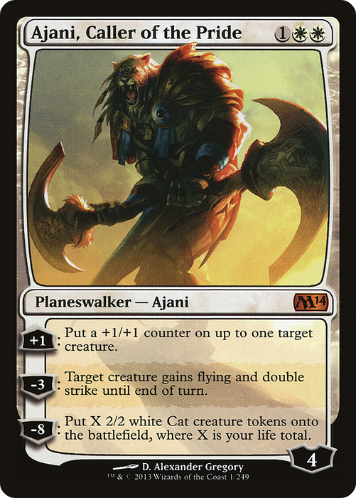 Ajani, Caller of the Pride (M14-001) - mythic
