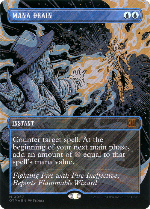 Mana Drain (OTP-067) - mythic (Borderless) - Foil
