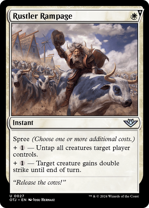 Rustler Rampage (OTJ-027) - uncommon: (spree)
