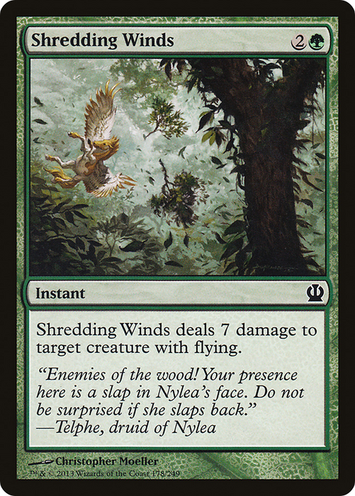 Shredding Winds (THS-178) - common - Foil