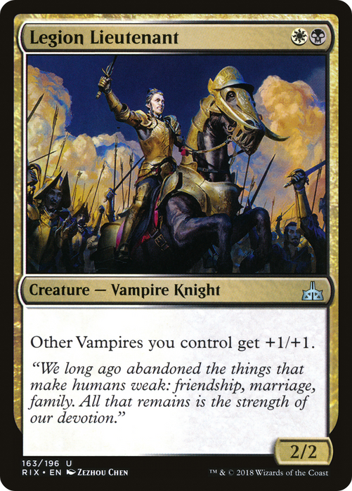 Legion Lieutenant (RIX-163) - uncommon - Foil