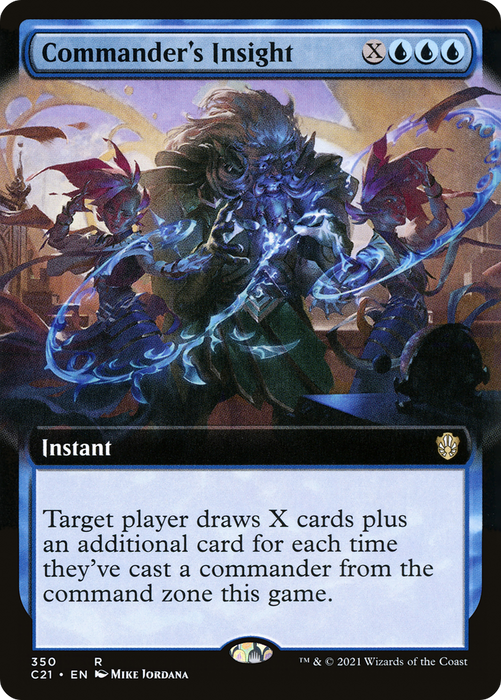 Commander's Insight (C21-350) - rare: (Extended Art)