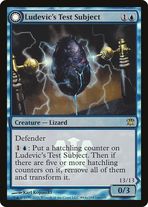 Ludevic's Test Subject // Ludevic's Abomination (LARP-64★) - rare: (Double Faced Transform) - Foil
