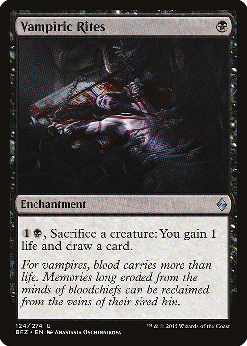 Vampiric Rites (BFZ-124) - uncommon