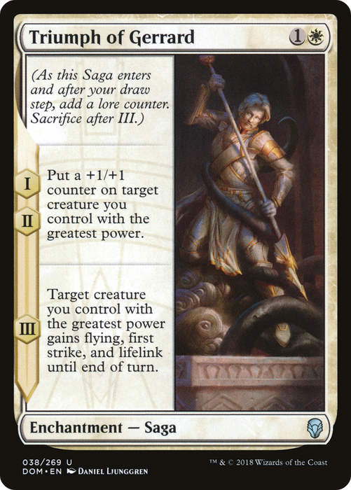 Triumph of Gerrard (DOM-038) - uncommon - Foil