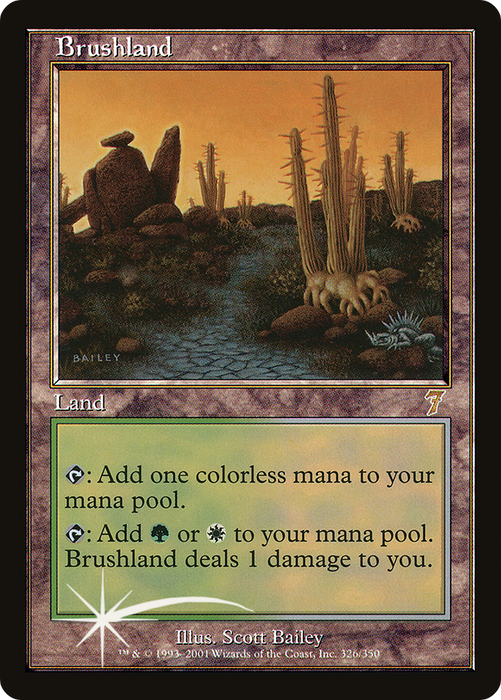 Brushland (7ED-326★) - rare - Foil