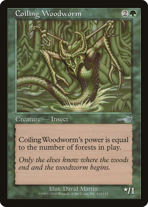 Coiling Woodworm (NMS-103) - uncommon - Foil