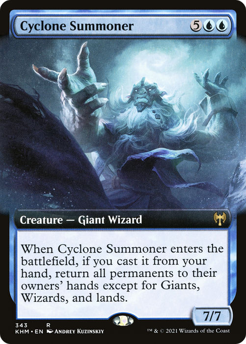 Cyclone Summoner (KHM-343) - rare: (Extended Art)