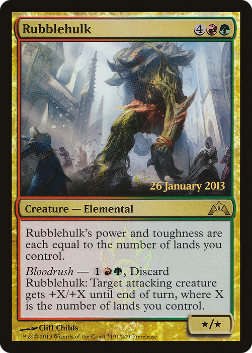 Rubblehulk (PRE-191★) - rare - Foil