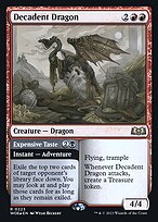 Decadent Dragon // Expensive Taste (PRE-223S) - rare - Foil