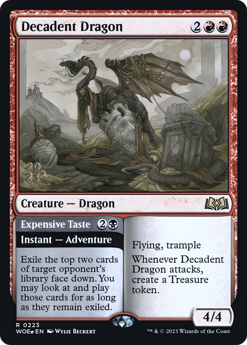 Decadent Dragon // Expensive Taste (PRE-223S) - rare - Foil