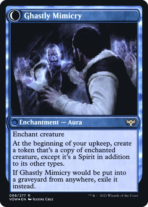 Mirrorhall Mimic // Ghastly Mimicry (PRE-68S) - rare: (Double Faced Transform) - Foil