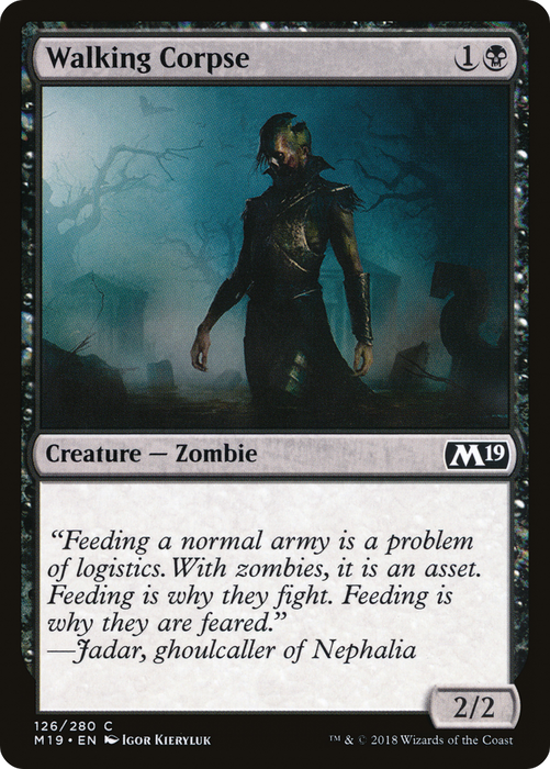 Walking Corpse (M19-126) - common - Foil