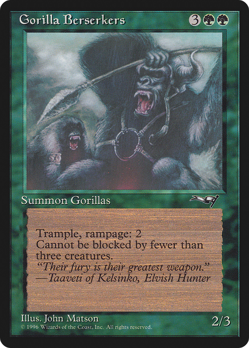 Gorilla Berserkers (ALL-93A) - common