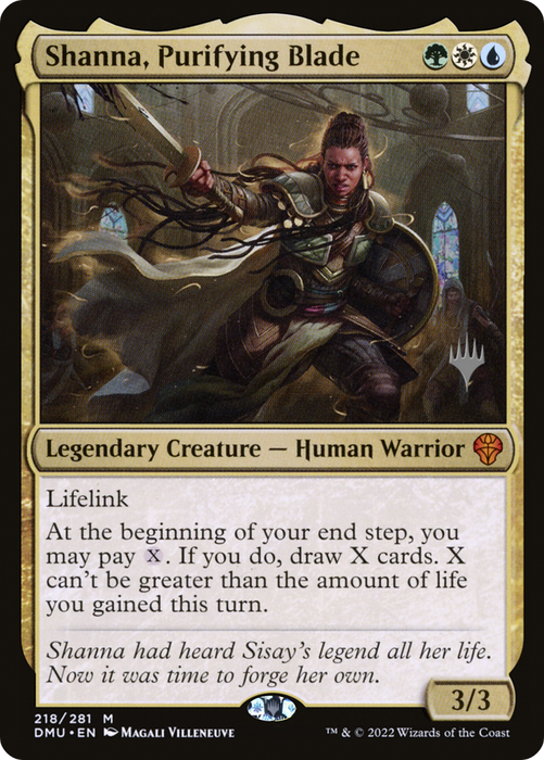 Shanna, Purifying Blade (PPDMU-218P) - mythic