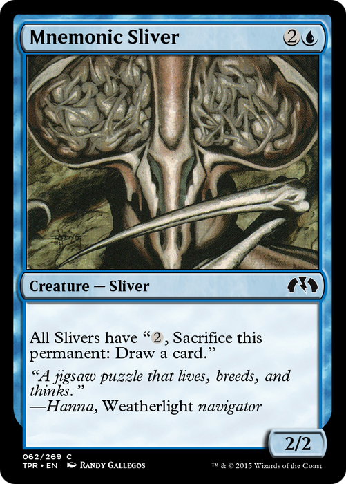 Mnemonic Sliver (TPR-062) - common - Foil