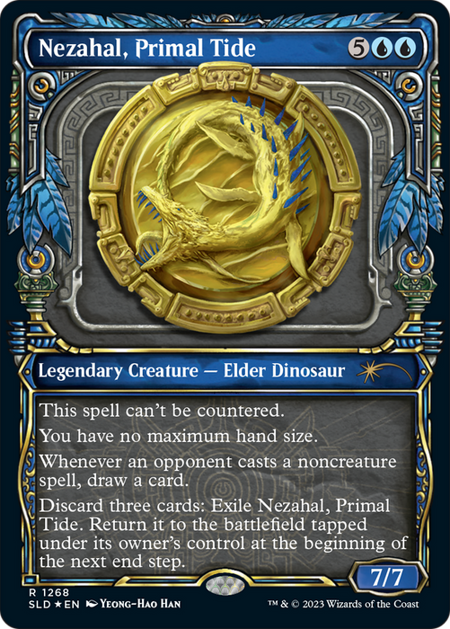 Nezahal, Primal Tide (SLD-1268) - rare: (Showcase) - Foil
