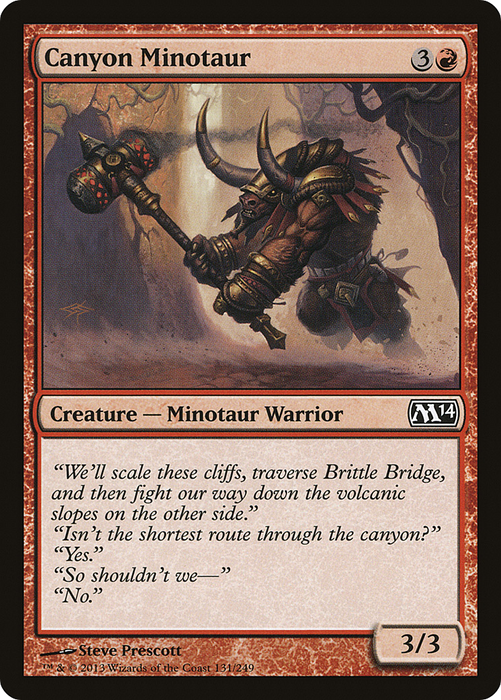 Canyon Minotaur (M14-131) - common - Foil
