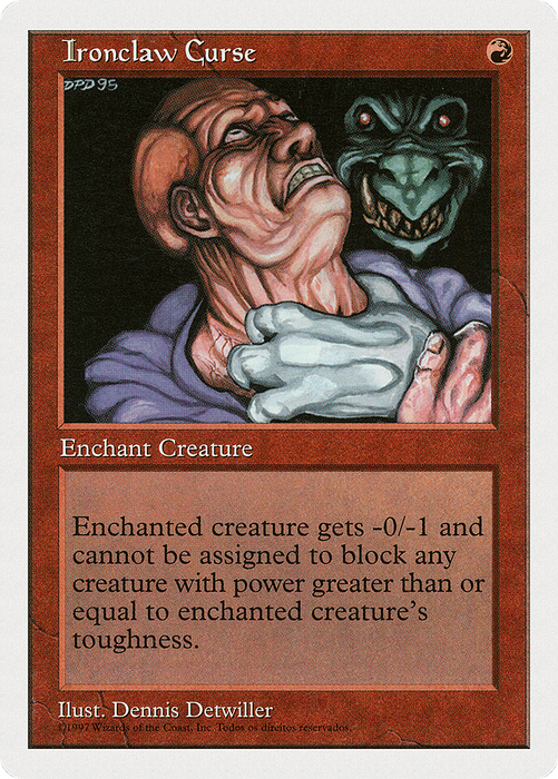 Ironclaw Curse (5ED-244†) - rare