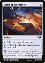 Letter of Acceptance (STX-256) - common