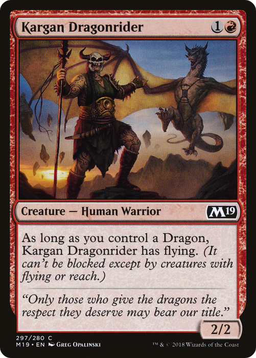 Kargan Dragonrider (M19-297) - common