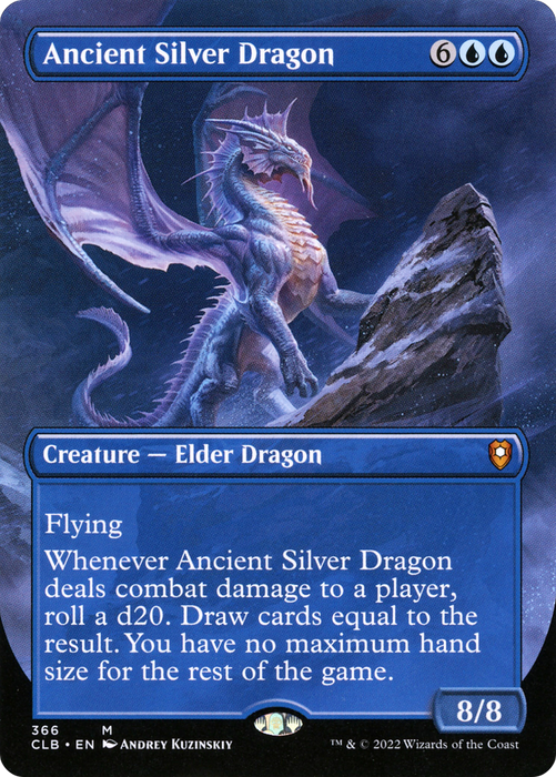 Ancient Silver Dragon (CLB-366) - mythic (Borderless)