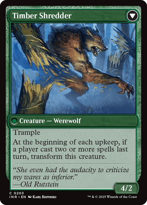 Hinterland Logger // Timber Shredder (INR-203) - common - Foil