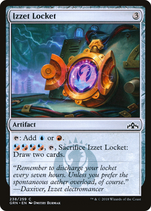 Izzet Locket (GRN-238) - common - Foil