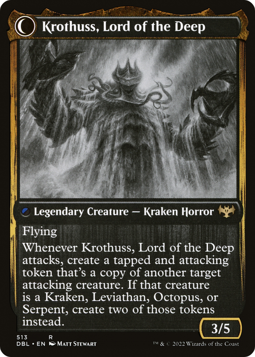 Runo Stromkirk // Krothuss, Lord of the Deep (DBL-513) - rare: (Double Faced Transform)